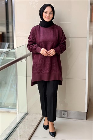 Nuss Ribanalı Jakar Tunik