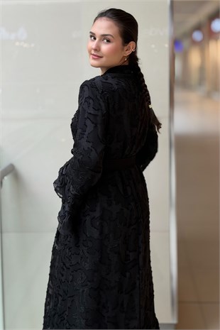 Matex İçli Dışlı Yakma Abaya İkili Takım