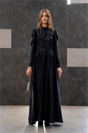 Senna 30035-23K Antique Flowers Dress Abiye Elbise