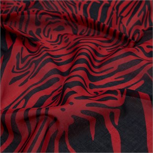 İpekevi 1411 Zebra Desen Pamuk Eşarp