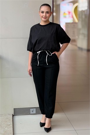 İpekyol Kontrast Bel Jogger Pantolon