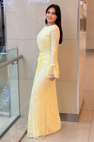 Fashion Night Lez Dantel Abiye Elbise