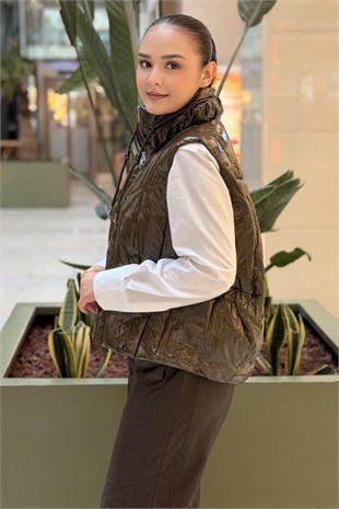 Twist Parlak Yüzeyli Puffer Yelek