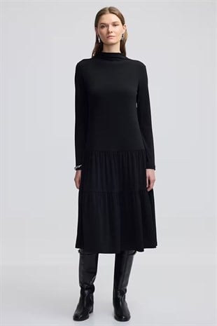 İpekyol Büzgülü Örme Elbise