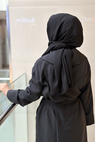 Nuss Geniş Yaka Önden İri Çıtçıtlı Kuşaklı Kap