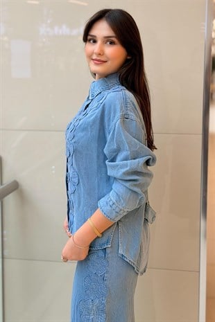 İpekyol Çiçek Aaplikeli Ceket