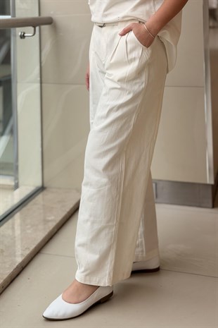 İpekyol Kemerli Non Denim Pantolon