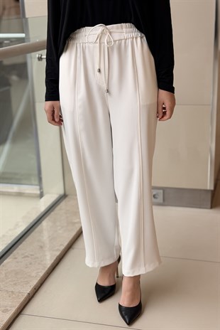 Sentez Elegance Beli Lastikli Dar Paça Pantolon