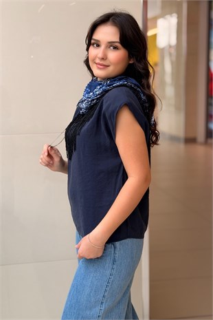 Twist Flarlı Vatkalı Bluz