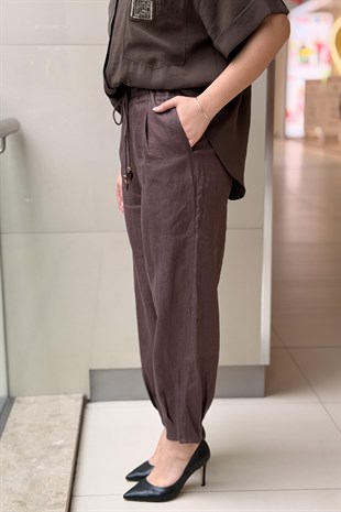 İpekyol Beli ipli Keten Pantolon