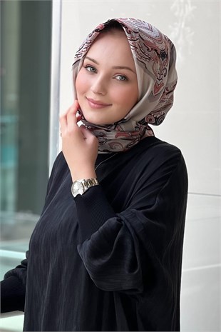 Lija Zerrin Twill İpek Eşarp