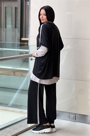 Ghisa İki Parça Tunik Pantolon 3lü Takım