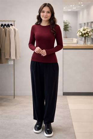 Mahal Casual Biskilet Yaka Cotton İçlik Body