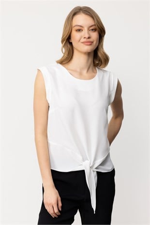 On Fashion Asimetrik Kolsuz Bluz