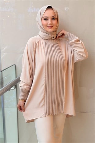 Ghisa Önü Merserize Fitil Detaylı Tunik