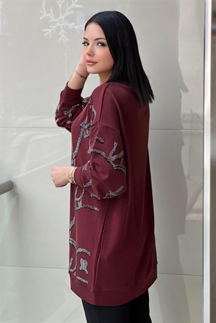 Ghisa Taş Desenli Tunik