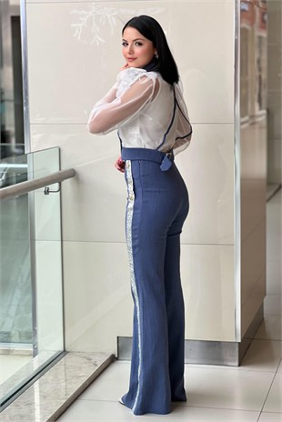 Mianotte Organze Ceket Pantolon Denim Takım