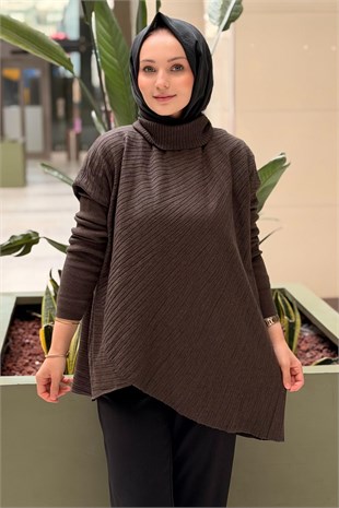 Ghisa Balıkçı Yaka Yarasa Kol Triko Tunik