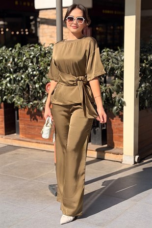 İpekyol Wide Leg Fit Saten Pantolon