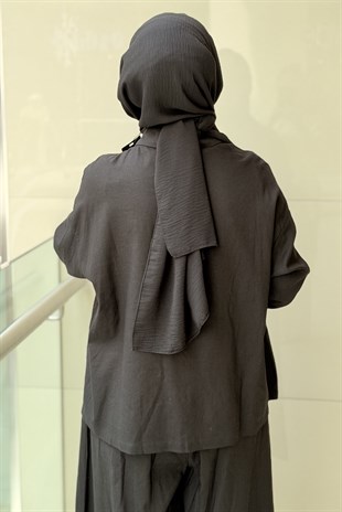 Ghisa Random Nakışlı Gömlek Pantolon Takım