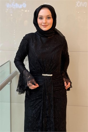 Fashion Night Lez Dantel Abiye Elbise