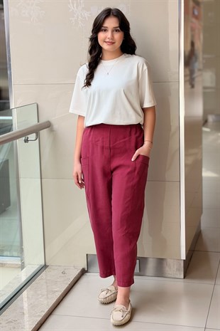 Sentez Kanguru Kanvas Pantalon