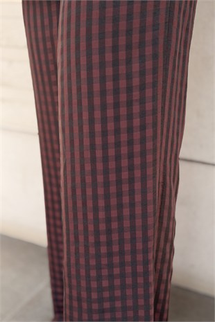 Twist Pötikare Desen Wide Leg Pantolon