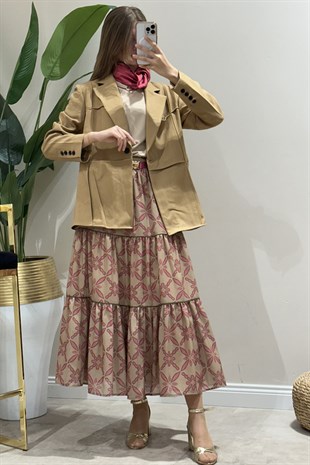 İpekyol Patchwork Efektli Blazer Ceket
