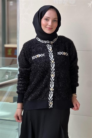 Ghisa Ribanalı Sim İpli Triko Hırka