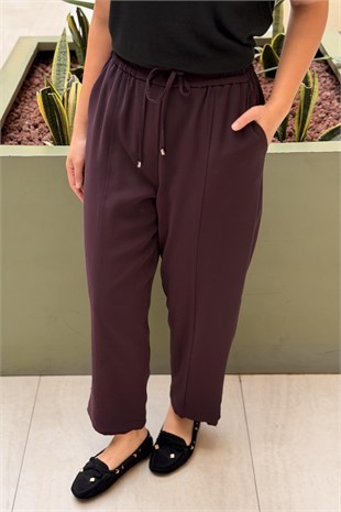 Sentez Elegance Beli Lastikli Dar Paça Pantolon
