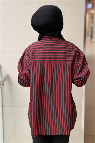 Mahal Casual Çizgili Gömlek