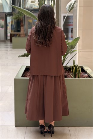 Ghisa Fırfır Parça Detaylı Gömlek Pantolon