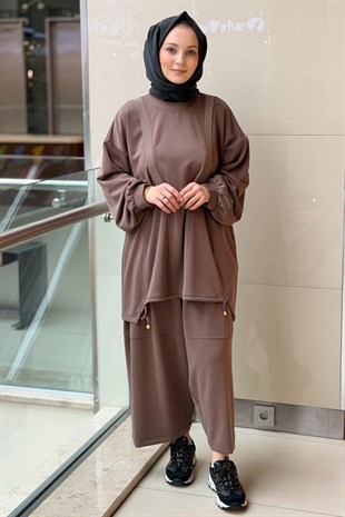 Ghisa Ribana Detaylı Tunik Pantolon Liosel Takım