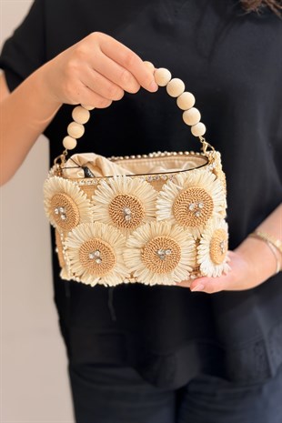 Mahal Bags Bambu El Tutma El İşleme Handmade Çanta