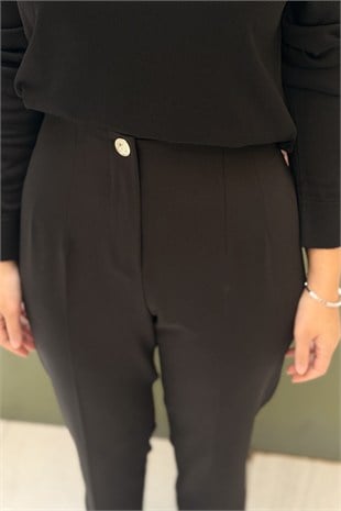 Sentez Rio Pensli Yırtmaçlı Pantolon