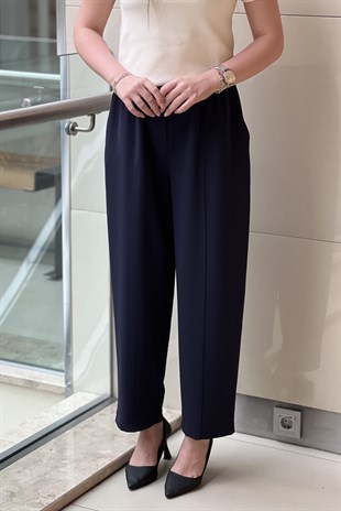 Sentez Elegance Beli Lastikli Dar Paça Pantolon