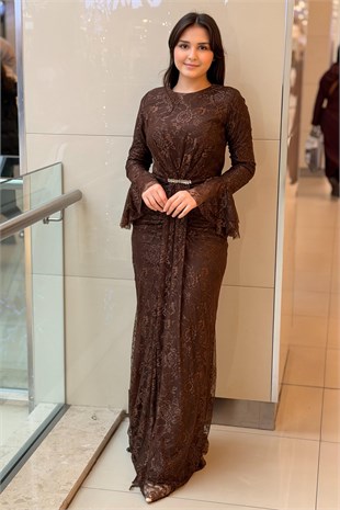 Fashion Night Lez Dantel Abiye Elbise