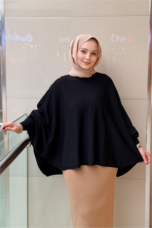 Tğ Triko Yarasa Kol Sıfır Yaka Merserize Bluz
