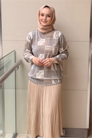 Ghisa Patchwork Desen Tunik