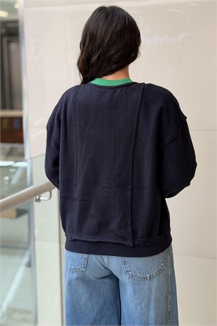 Twist Kordonlu Colorblock Ceket