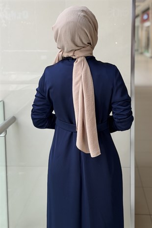Matex Omuzu Aksesuar Detaylı Pelerin Kollu Abiye Elbise