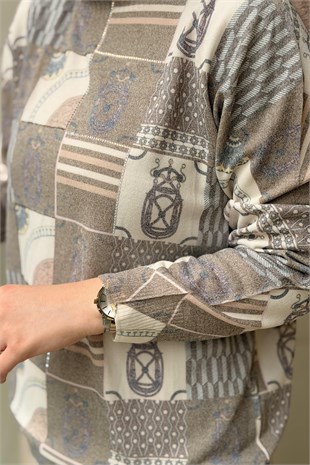 Ghisa Patchwork Desen Tunik