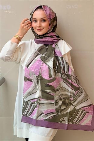 İpekevi Flora Desen Soft Şal