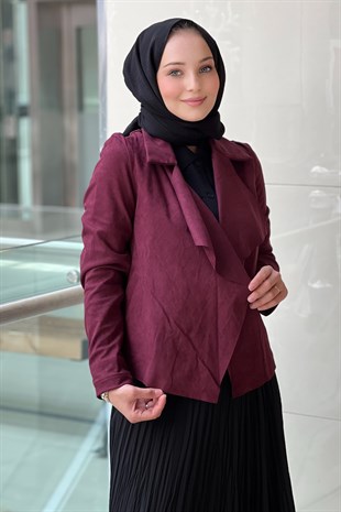 İpekyol Kruvaze Yaka Önü Açık Nubuk Mont