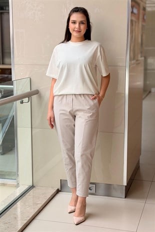 Nurcan Çetin Tapered Fit Pantolon