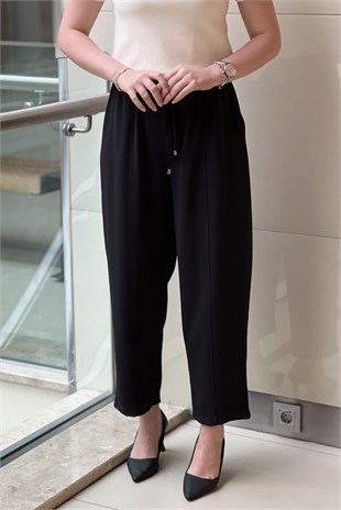 Sentez Elegance Beli Lastikli Dar Paça Pantolon
