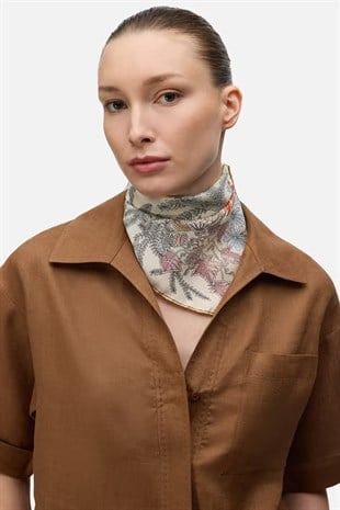 İpekyol Floral Baskılı İpek Eşarp