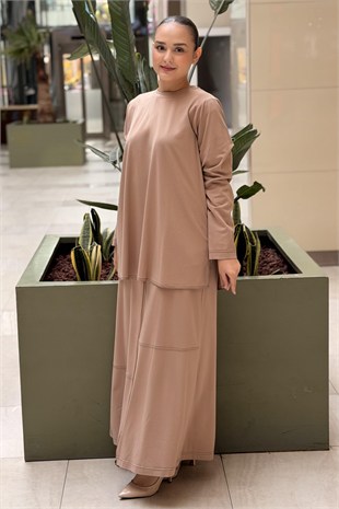 Heddy Eteği Fermuarlı Tunik Etek Takım