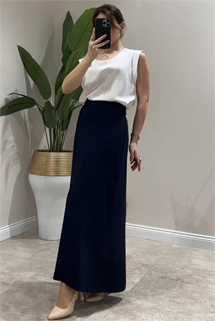 Ekol Büyük Beden Krep Çan Etek