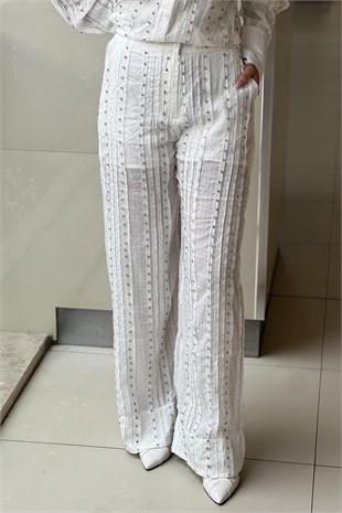 İpekyol Strass Taş Baskılı Pantolon